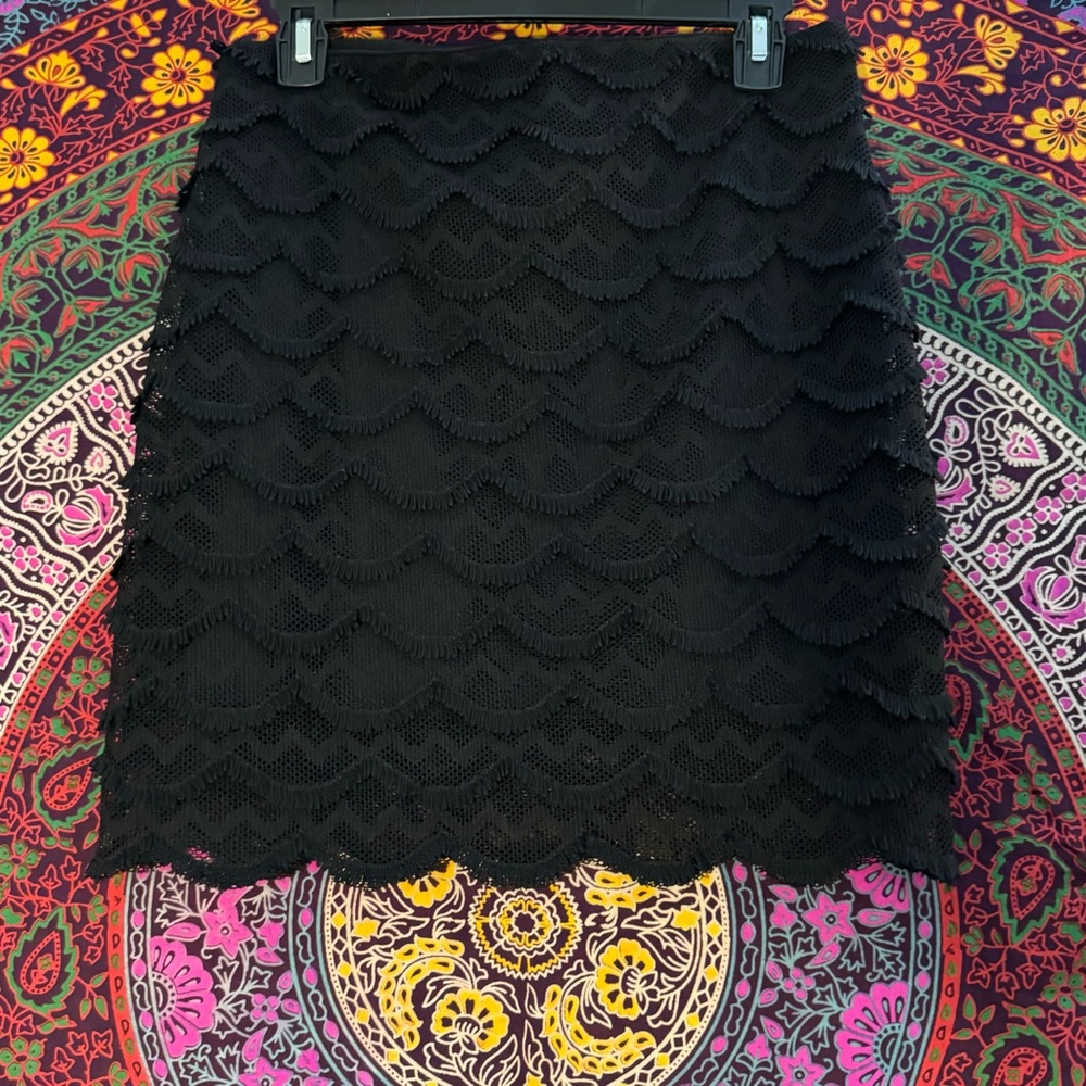 BlackMilk Clothing- Eyelash Skirt- Size Medium- PC